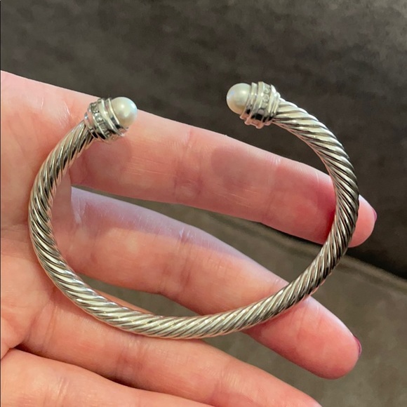 DAVID YURMAN Bracelet with Pearls and Diamonds - Picture 2 of 3